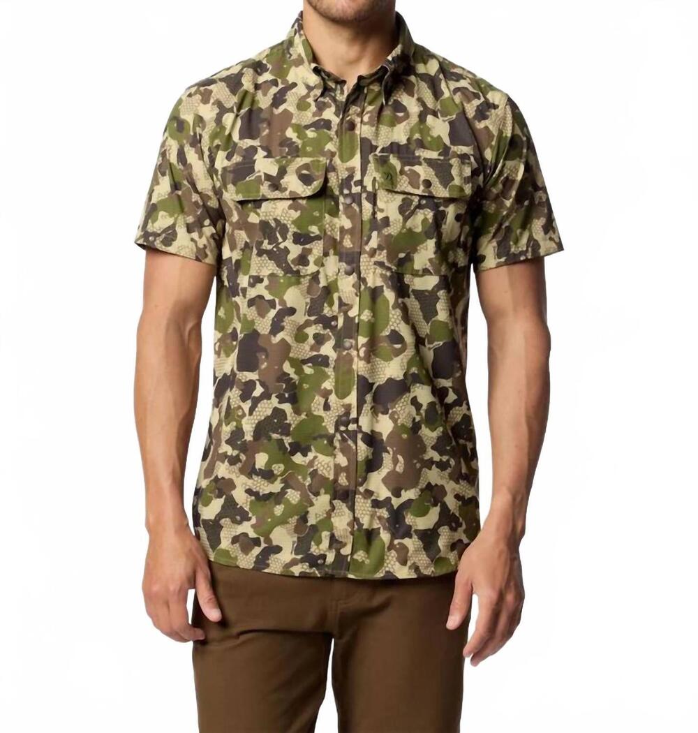 NEW DUCK CAMP cast & blast perforated shirt in wetland